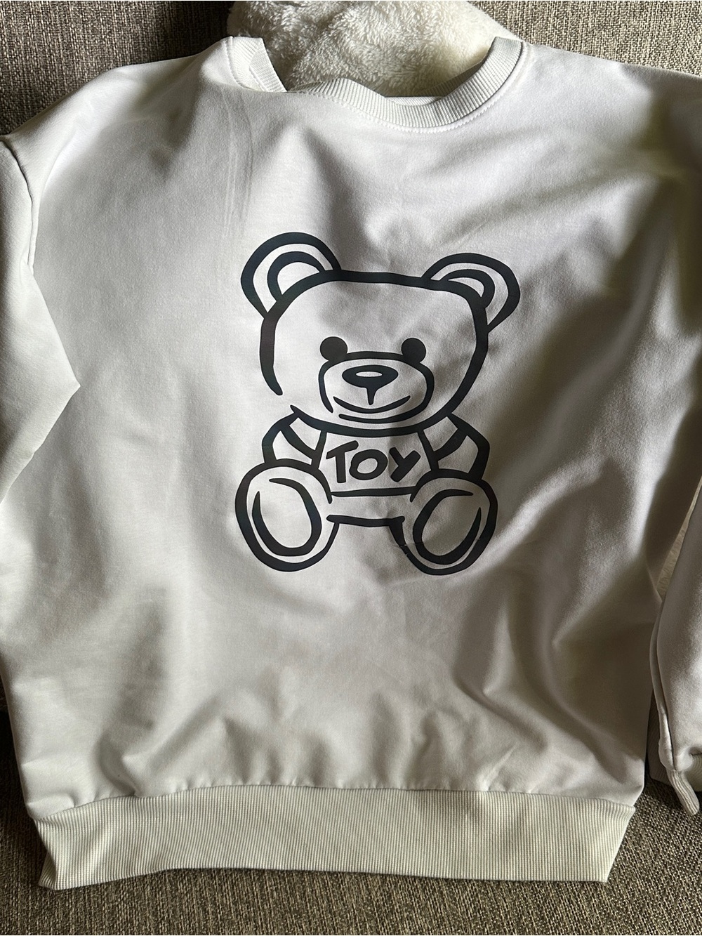 Zara toy teddy beat printed graphic sweatshirt